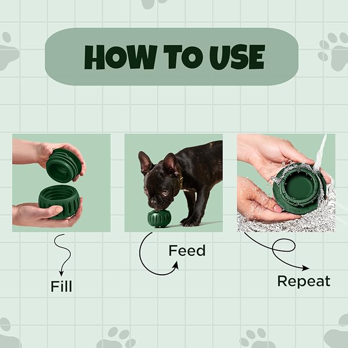 Dog Treats Toy - Frozen Dog Treats - Dog Chew Toys, Durable, Natural Rubber - Fillable Dog Toys