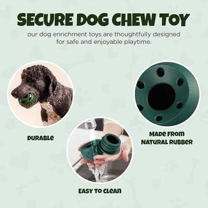 Dog Treats Toy - Frozen Dog Treats - Dog Chew Toys, Durable, Natural Rubber - Fillable Dog Toys