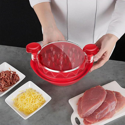 Chicken Shredder Tool Twist, Large Meat Shredder Machine, Visible Chicken Meat Grinder, Anti-Slip and Ergonomic Handle, Dishwasher Safe, BPA Free