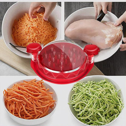 Chicken Shredder Tool Twist, Large Meat Shredder Machine, Visible Chicken Meat Grinder, Anti-Slip and Ergonomic Handle, Dishwasher Safe, BPA Free