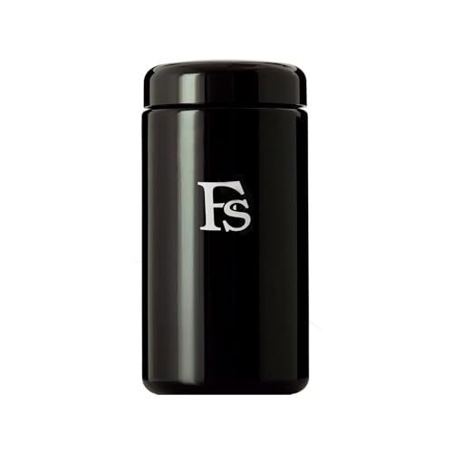 Airtight Storage Container Black Glass Jar 500ml - UV Protection For Herbs, Spices, Coffee, Teas - Pack of 1