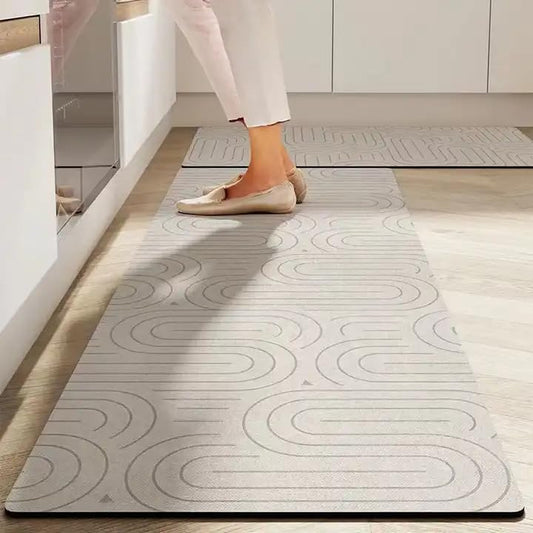 Open Cell Styrene Butadiene Rubber (SBR) Made Kitchen Mats for Floor, Living Room, Bedroom, Kitchen, Office or Entryway, 23.62x70.50 Inches - 3 mm Thick