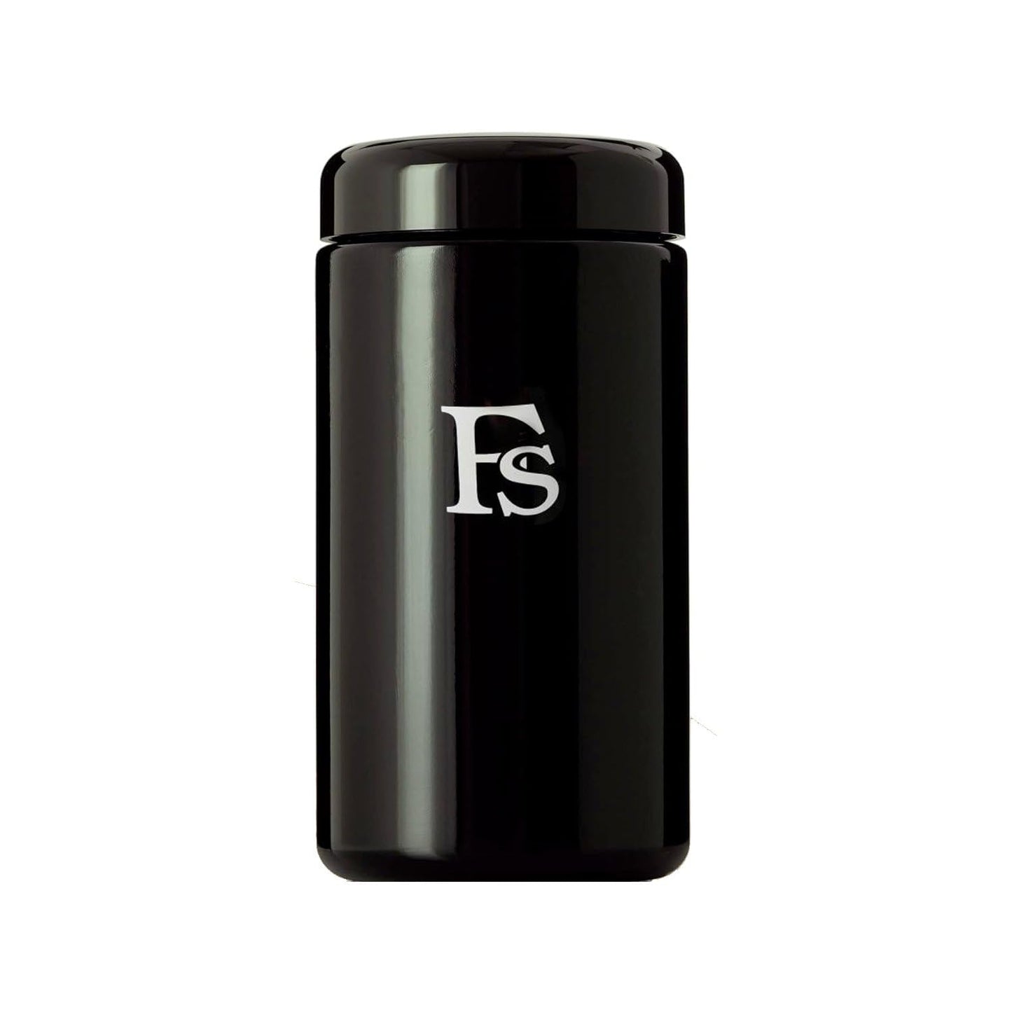 Airtight Storage Container Black Glass Jar 500ml - UV Protection For Herbs, Spices, Coffee, Teas - Pack of 1